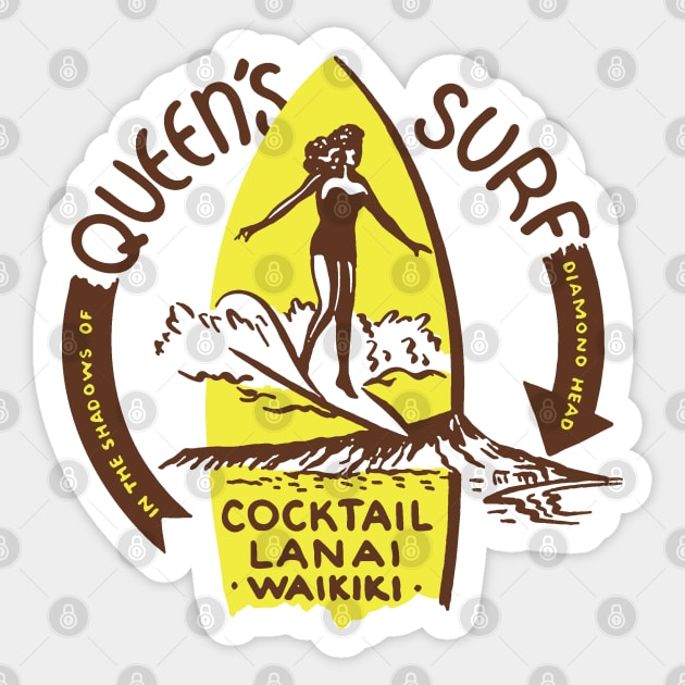 Queen's Surf Sticker by BUNNY ROBBER GRPC